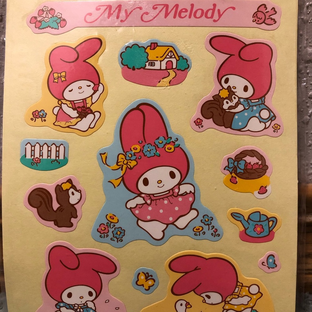 NWT Rare VTG Sanrio My Melody Stickers